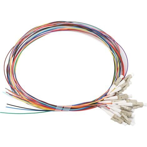 12-Faser-LC/UPC-62,5/125-Multimode-Pigtail-Kabel mit PVC-Mantel für Netzwerke (1/5)