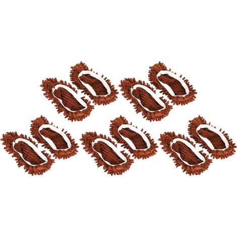 10 Paires de Chaussons Serpillière en Chenille Multifonction pour Nettoyage de Sols (1/5)