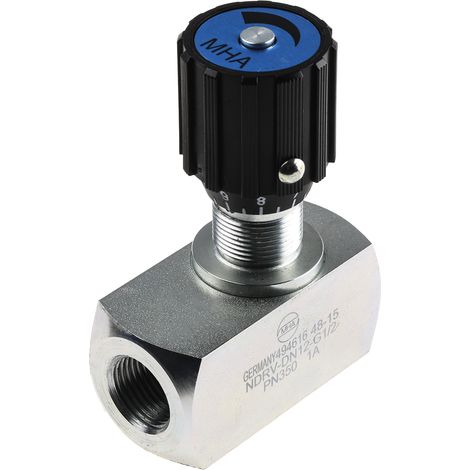 Vanne de régulation du débit hydraulique RS PRO, G 1/2, 350 bar Bars ( Prix pour 1 ) (1/2)