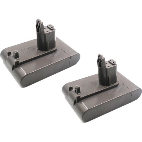 2x Trade-Shop Li-Ion Akku passend für Dyson Hand-Staubsauger Typ B (z.B. DC31 DC34 DC35 DC56 DC57 DC43 DC45 uvm.) / Ersatz Batterie 22,2V 2000mAh