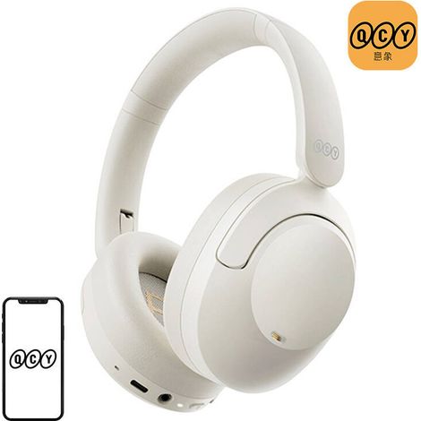 Cuffie wireless QCY ANC H4 (bianche) (1/5)