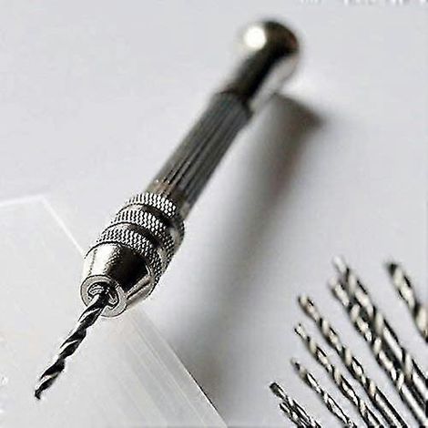 Mini perceuse à main avec 10 embouts micro-torsadés Puppet (0,8-3,0 mm) Outils rotatifs Outils de loisirs (1/2)
