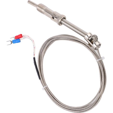 Thermoelement vom Typ K mit Druckfeder, abgeschirmter Thermoelementdraht für Factory2 Meter (1/5)