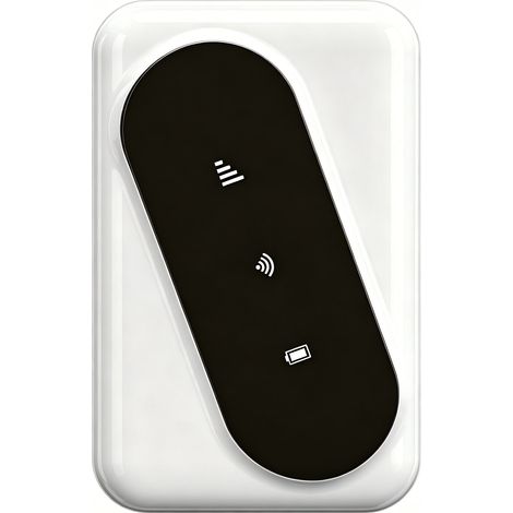 4G Portable WiFi Car MIFI Pocket Router H7 with SIM Card Insertion -- White - Eurasia Light Panel (1/3)
