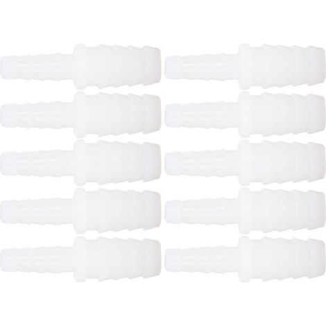 Raccord réducteur tuyau PE 10 pièces – droit, double diamètre, pour aquarium et pompe (1/4)