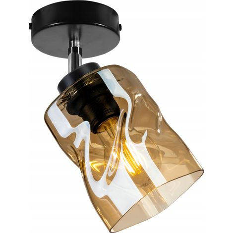 PLAFONNIER MODERNE ÉLÉGANT LAMPE EN VERRE (1/5)