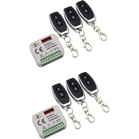 Récepteur Portail Garage 433MHz 868MHz Double Kit Télécommande Distance 300-900MHz 9-30V (1/4)