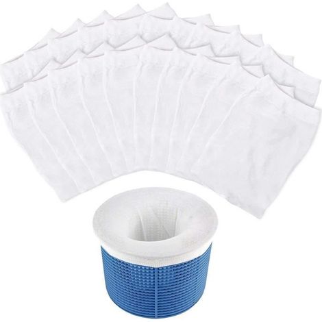 Filtre de Skimmer, 20Pcs Piscine Filtre Skimmer, Panier Filtrant Piscine, Panier de Skimmer de Filtre pour Peuvent Emprisonner A50 (1/4)