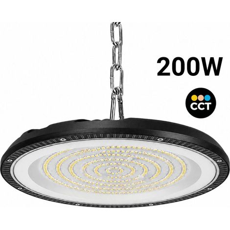 Campana LED Industrial UFO - CCT - 200W - 90º - 100lm/w -