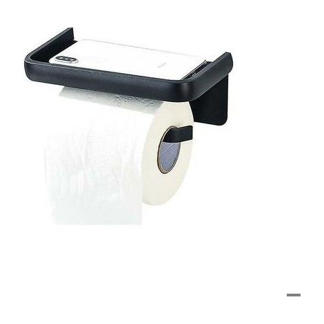 Porte-essuie-tout mural pour salle de bain avec étagère de rangement pour téléphone portable, Fonepro (1/2)