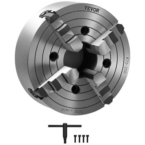 Mandrin de Tour à 4 Mâchoires - 250 mm Mandrin 4 Mors (1/5)