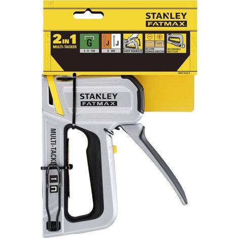 Stanley FATMAX FMHT70250‑0 graffatrice 2‑in‑1 G‑Staples 6‑14 mm / J‑Brad 12‑15 mm