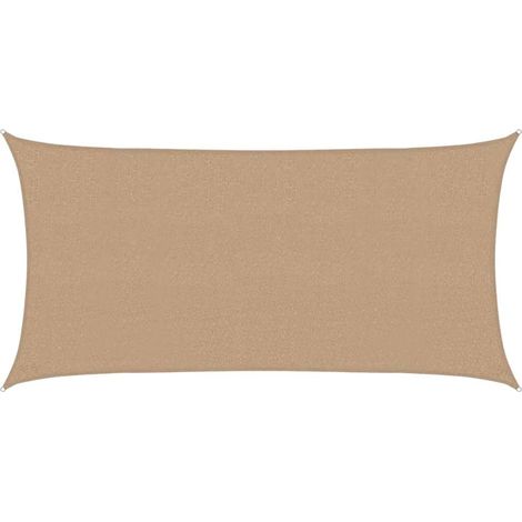 Maison Exclusive - Voile d'ombrage 160 g/m² Taupe 2,5x5 m PEHD (1/5)