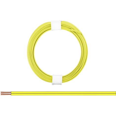 Donau Elektronik 114-33 Litze  2 x 0.08 mm² Gelb 5 m