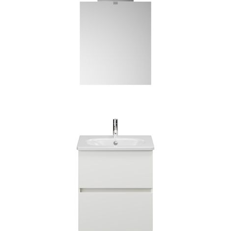 Burg Rocio Badmöbelset SGYP060 TxBxH 465x605x2000, weiß matt