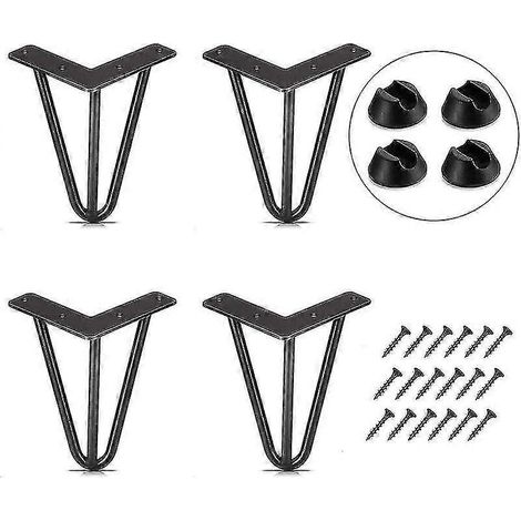 Ensemble de 4 pieds de table, 10 cm (1/5)