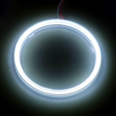 Paar 100-mm-Halo-Ringe, COB-LED-Angel-Eye-Tagfahrlichter für Motorrad und Auto (1/3)