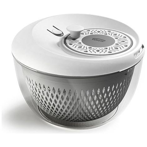 Stefanplast Tosca, centrifuga insalata 2 in 1, cm 26x18 grigio-bianco (1/5)