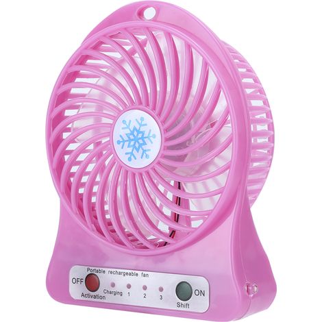 Mini ventilateur de bureau portable pour lit bébé et siège auto, rechargeable par USB, petit ventilateur, circulateur d'air rouge