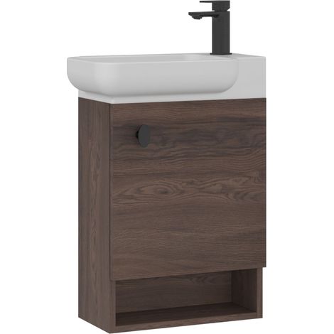 Waschtischunterschrank "Begonya 55" – 53 x 33 x 75 cm – Dark Walnut (1/5)