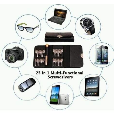 25Pcs Outils de réparation de tournevis de précision pour appareil électronique (1/3)