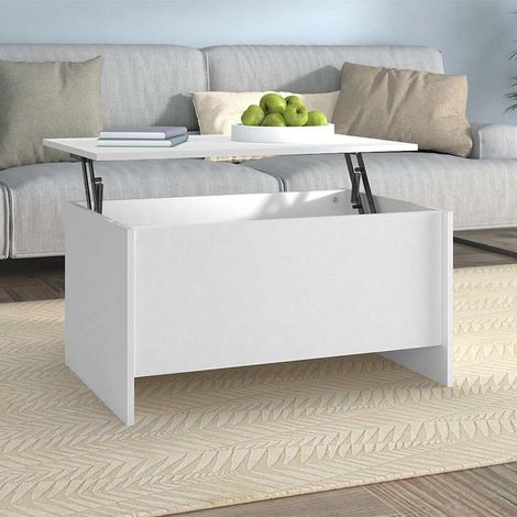 vidaXL Mesa de centro madera de ingeniería blanco 80x55,5x41,5 cm (1/5)