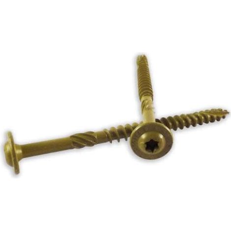Attaches St14 Linge X 112–50PC 1/10,2 cm par 1–1/5,1 cm Longueur ronde Rondelle Tête Vis pour bois d'extérieur, 50-pack