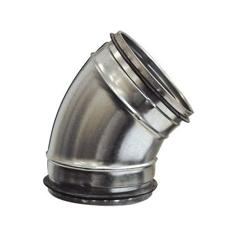 Coude 45° mâle/mâle acier galvanisé à joints, classe C, D 355 mm S&P (UNELVENT) 867763