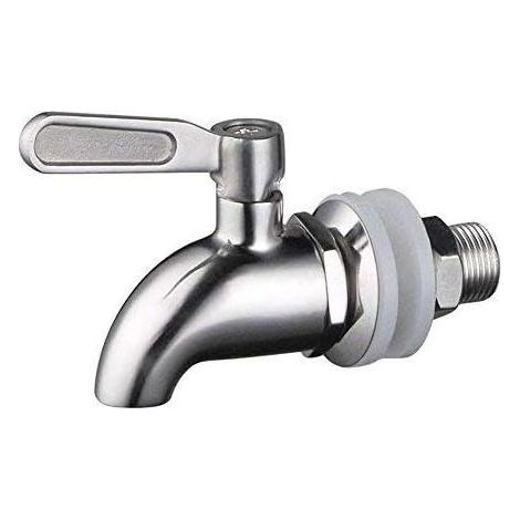 Distributeur de Boissons en Acier Inoxydable Robinet de Robinet de Remplacement pour Homebrew Barrel Fermenter Vin Bière Distributeur de jus de Boisson Spigot (1/5)