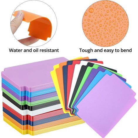 Lot de 100 intercalaires de cartes, 93,3 x 69 mm en plastique, pour jeux, cartes sportives