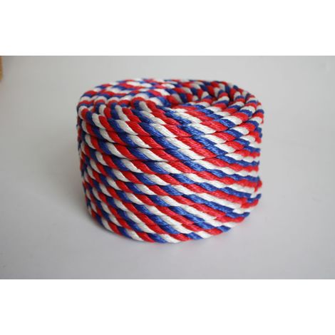 TrendLine Seil 10 mm x 30 m, blau - weiß - rot Trendline 07632811389295 2077632814563 Seil 2077632814563