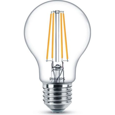 PHILIPS LED Classic 60W Standard E27 Blanc Chaud Non Dimmable Lot de 2