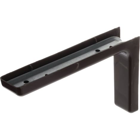 Staffa per mensola con tappo in plastica - marrone 183x114x35mm Riex JK28 (1/3)