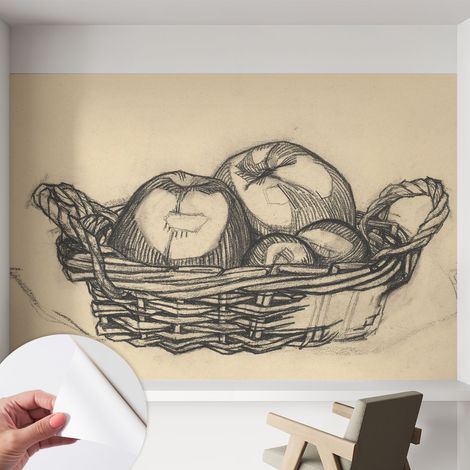 Carta da parati autoadesiva - fotomurale - decorazione parete - murale - adesivo da muro - Cesto di frutta 152x104 cm (1/5)