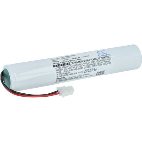 vhbw Akku kompatibel mit Schneider 3 KRMT 33/62, 3 VNT DH, 329042820, 329059830 Fluchtweg, Notfallbeleuchtung (4000mAh, 3,6V, NiCd)