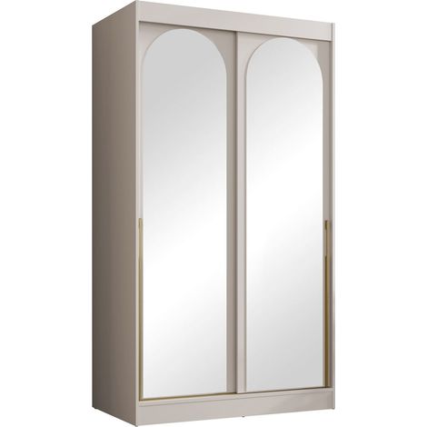 Armario Toledo 130, Cachemira, 216x120x65cm, Puertas de armario: Correderas, Número de estantes: 0