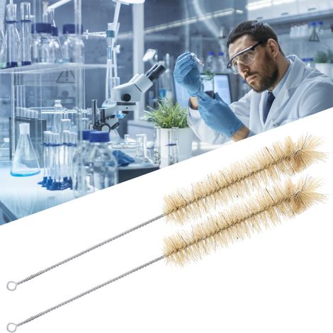 10 Brosses de Nettoyage pour Éprouvettes en Verre - Nettoyant pour Tubes à Essai et Flacons de Laboratoire
