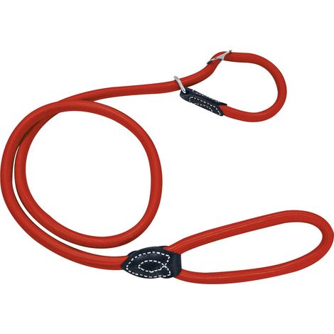 Laisse Tubulaire en Etrangle pour Chien Rouge 12x1500 mm