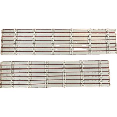 Tira de LED de 1142 mm de longitud, 12 LED (3 V), material de aluminio, fácil instalación con cinta adhesiva, compatible con varios modelos. (1/5)