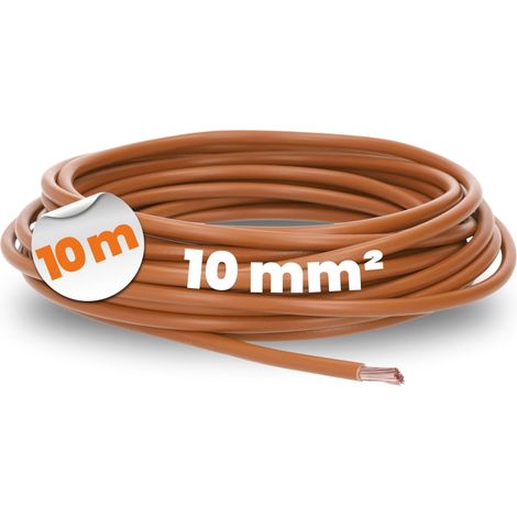 10 m Lapp 4520035 H07V-K 10 mm² marrone I cavo di cablaggio I cavo flessibile I cavo singolo in PVC I cavo 10 mm2 I cablaggio (1/5)