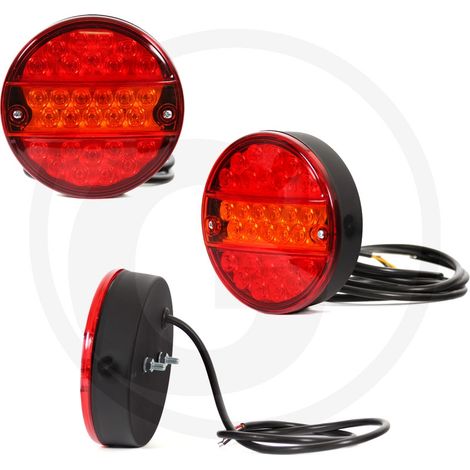 12 / 24 V Luz trasera LED izquierda y derecha con 3 funciones (1/2)