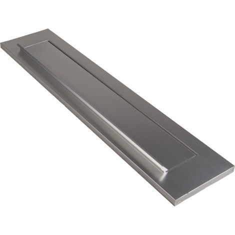 Trappe de boîte aux lettres en aluminium avec ressort droit - 1