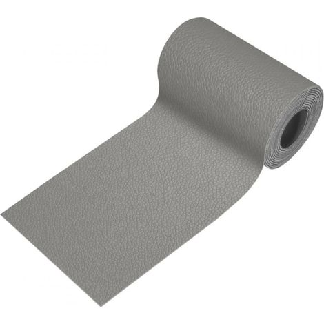 1 kit de reparación de piel sintética, 40x160 cm, gris, para muebles, sofás y asientos de coche. (1/5)