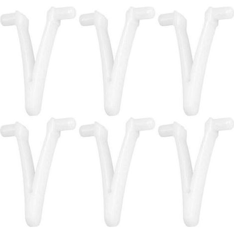 Ensemble d'accessoires de piscine en 6 pièces comprenant un clip en V papillon pour spa, une brosse à feuilles, un râteau à feuilles, une pelle à feuilles et une tête d'aspiration pour le nettoyage de (1/4)