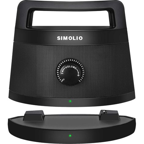 Enceinte Intelligente TV avec Dialogue Clair pour Seniors, Haut-Parleur Portable sans Fil et Émetteur pour Personnes âgées, Opt/RCA/AUX, sans Latence, Portée de 100 Pieds Enceinte Intelligente TV ave (1/5)