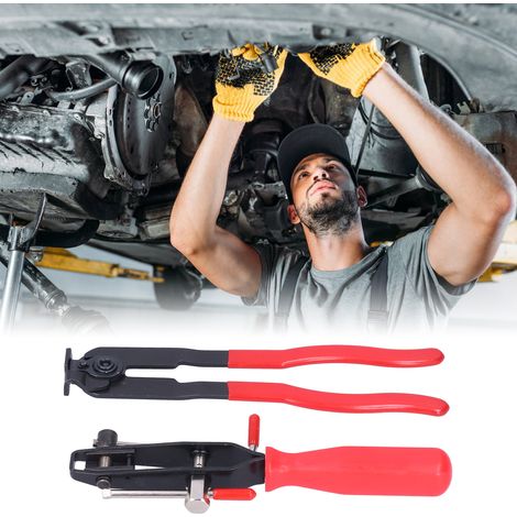 Kit d'outils de montage de connecteurs CV en 2 pièces, pince à mâchoires de type oreille, outils à main en métal (1/5)