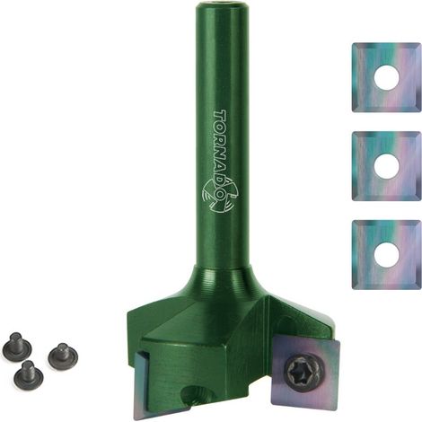BOSS LEVELBOX - Kit de surfaçage avec fraise BOSS TORNADO® SNIPER et lames et vis de rechange queue 8mm D=35 S=8 BOSS BEAVER - Fraiser (1/5)