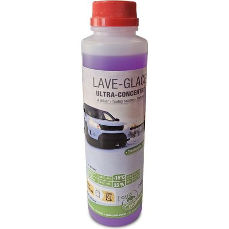 Líquido limpiaparabrisas ultraconcentrado para coche, verano/invierno, 250 ml, para diluir (1/2)