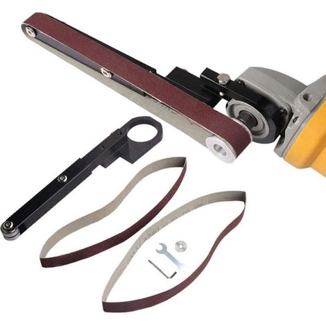 Modifizierter Winkelschleifer für Bandmaschine, elektrischer Druckluftschleifer – Druckluftbandschleifer – Schleifbandadapter für 100-Winkelschleifer (1/4)