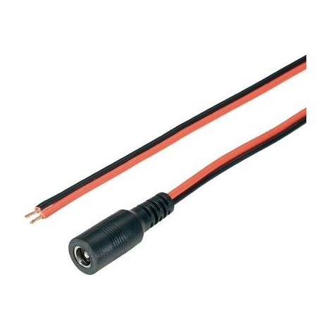 BKL Electronic 072062 Cavo per bassa tensione Presa a bassa tensione - Estremità aperta 5.5 mm 2.1 mm 2.1 mm 2.00 m 1 p